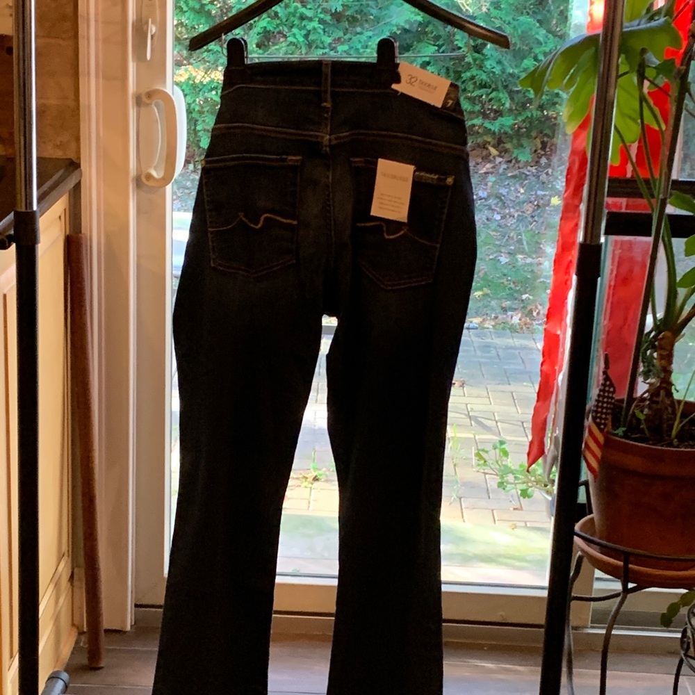7 For All Mankind Women's Dark Navy Bootcut Jeans NWT  Size 14